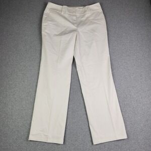 Ann Taylor Factory‎ Pants Womens 8 White Curvy Straight Leg Professional Classic